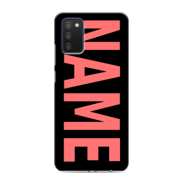 Силиконовый чехол на Samsung Galaxy A03s с принтом NAME