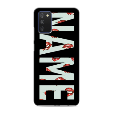 Силиконовый чехол на Samsung Galaxy A03s с принтом NAME