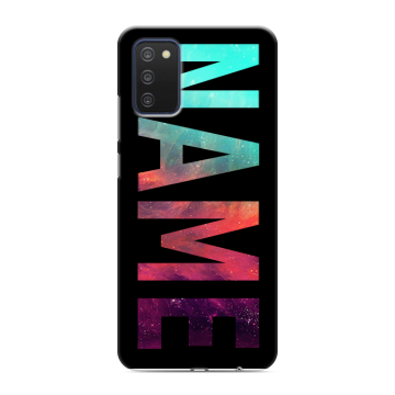 Силиконовый чехол на Samsung Galaxy A03s с принтом NAME
