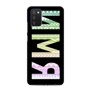 Силиконовый чехол на Samsung Galaxy A03s с принтом ИМЯ
