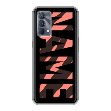Силиконовый чехол на Realme GT Master Edition с принтом NAME