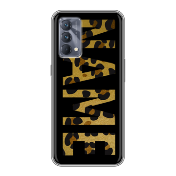 Силиконовый чехол на Realme GT Master Edition с принтом NAME