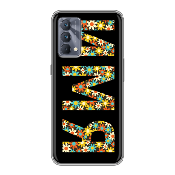 Силиконовый чехол на Realme GT Master Edition с принтом ИМЯ