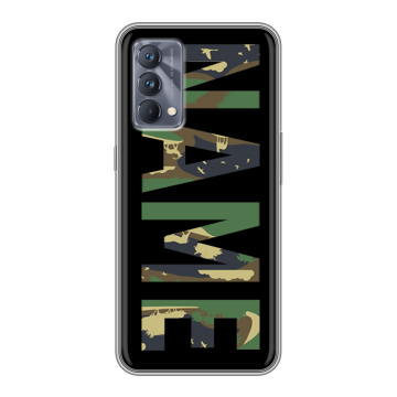 Силиконовый чехол на Realme GT Master Edition с принтом NAME