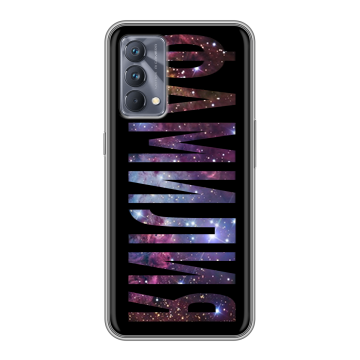 Силиконовый чехол на Realme GT Master Edition с принтом ФАМИЛИЯ