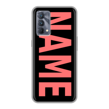 Силиконовый чехол на Realme GT Master Edition с принтом NAME