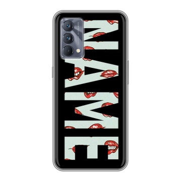 Силиконовый чехол на Realme GT Master Edition с принтом NAME