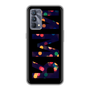 Силиконовый чехол на Realme GT Master Edition с принтом ИМЯ