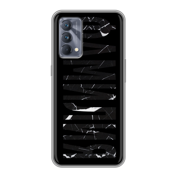 Силиконовый чехол на Realme GT Master Edition с принтом ФАМИЛИЯ