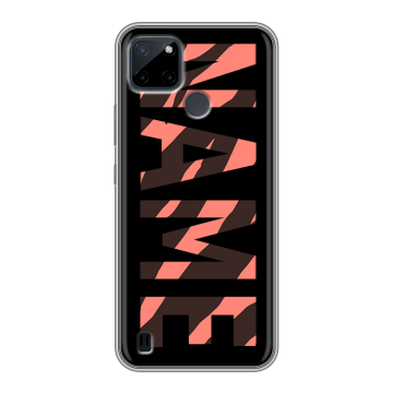 Силиконовый чехол на Realme C21Y с принтом NAME