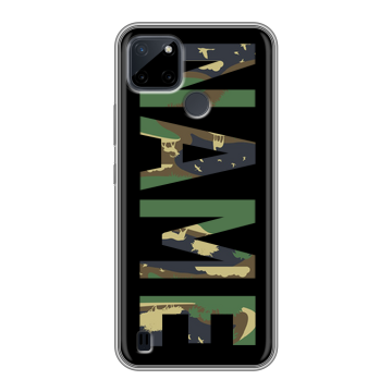 Силиконовый чехол на Realme C21Y с принтом NAME