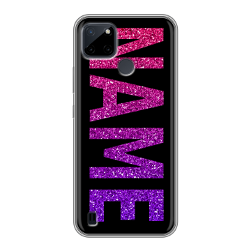 Силиконовый чехол на Realme C21Y с принтом NAME