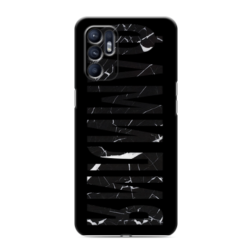 Силиконовый чехол на OPPO Reno6 с принтом ФАМИЛИЯ