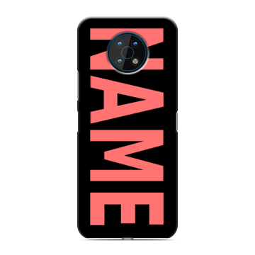 Силиконовый чехол на Nokia G50 с принтом NAME