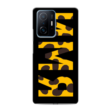 Силиконовый чехол на Xiaomi 11T с принтом ИМЯ