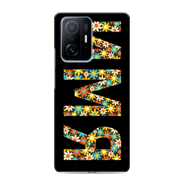 Силиконовый чехол на Xiaomi 11T с принтом ИМЯ