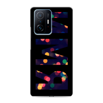 Силиконовый чехол на Xiaomi 11T с принтом ИМЯ