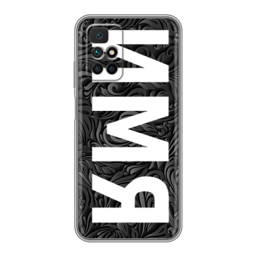 Силиконовый чехол на Xiaomi Redmi 10 с принтом ИМЯ