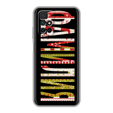 Силиконовый чехол на Xiaomi Redmi 10 с принтом ФАМИЛИЯ