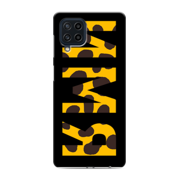 Силиконовый чехол на Samsung Galaxy M22 с принтом ИМЯ