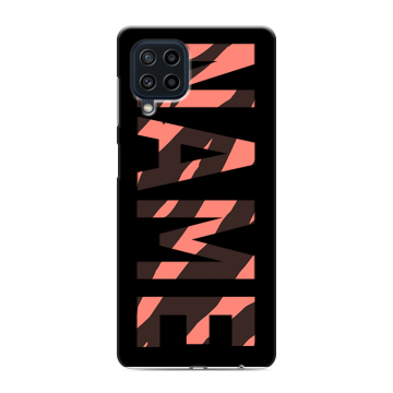 Силиконовый чехол на Samsung Galaxy M22 с принтом NAME