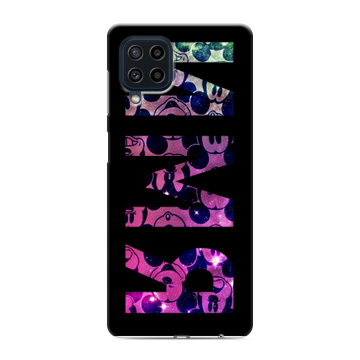 Силиконовый чехол на Samsung Galaxy M22 с принтом ИМЯ