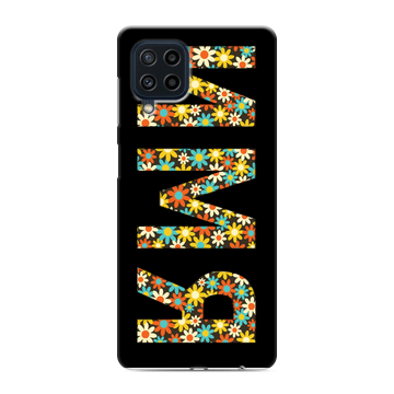 Силиконовый чехол на Samsung Galaxy M22 с принтом ИМЯ