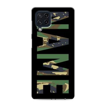 Силиконовый чехол на Samsung Galaxy M22 с принтом NAME