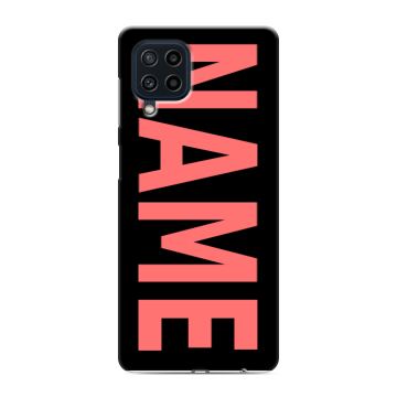 Силиконовый чехол на Samsung Galaxy M22 с принтом NAME