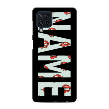 Силиконовый чехол на Samsung Galaxy M22 с принтом NAME