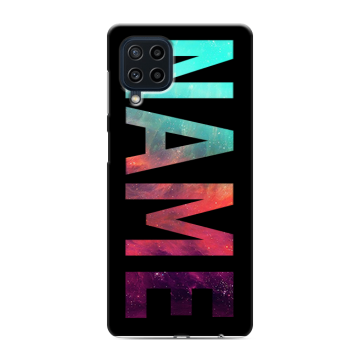 Силиконовый чехол на Samsung Galaxy M22 с принтом NAME