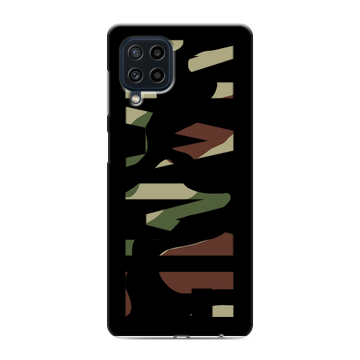 Силиконовый чехол на Samsung Galaxy M22 с принтом NAME