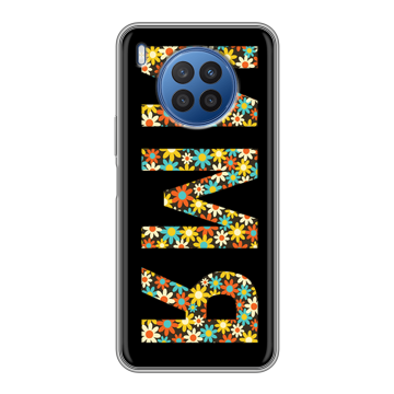 Силиконовый чехол на Huawei Nova 8i с принтом ИМЯ