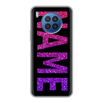 Силиконовый чехол на Huawei Nova 8i с принтом NAME