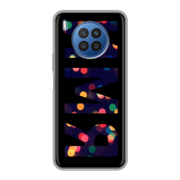 Силиконовый чехол на Huawei Nova 8i с принтом ИМЯ