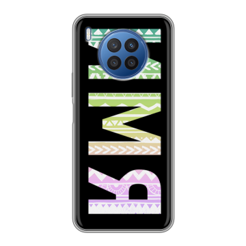 Силиконовый чехол на Huawei Nova 8i с принтом ИМЯ