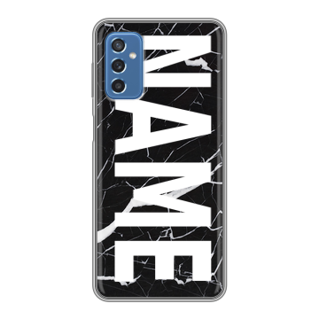Силиконовый чехол на Samsung Galaxy M52 5G с принтом NAME