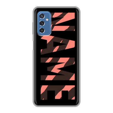 Силиконовый чехол на Samsung Galaxy M52 5G с принтом NAME