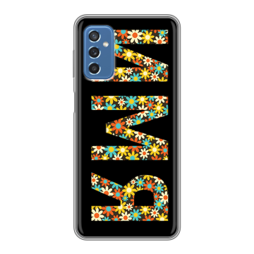 Силиконовый чехол на Samsung Galaxy M52 5G с принтом ИМЯ