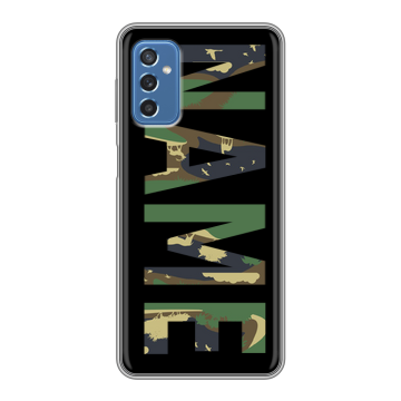 Силиконовый чехол на Samsung Galaxy M52 5G с принтом NAME