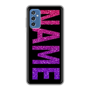 Силиконовый чехол на Samsung Galaxy M52 5G с принтом NAME