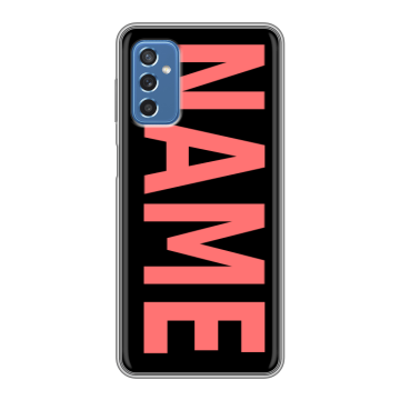 Силиконовый чехол на Samsung Galaxy M52 5G с принтом NAME