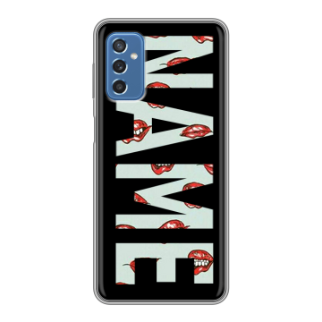 Силиконовый чехол на Samsung Galaxy M52 5G с принтом NAME