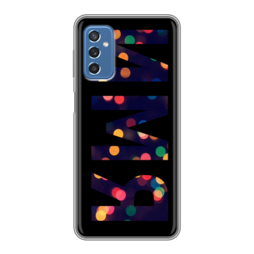 Силиконовый чехол на Samsung Galaxy M52 5G с принтом ИМЯ