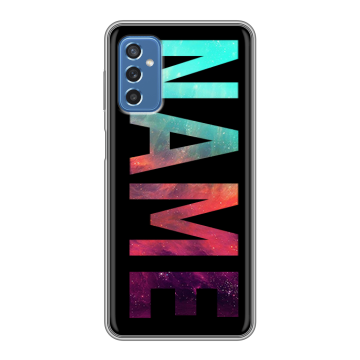 Силиконовый чехол на Samsung Galaxy M52 5G с принтом NAME