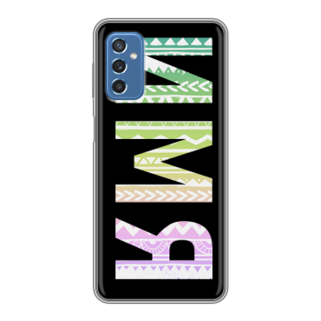 Силиконовый чехол на Samsung Galaxy M52 5G с принтом ИМЯ