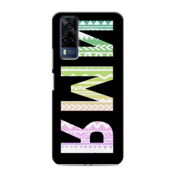 Силиконовый чехол на Vivo Y53s с принтом ИМЯ