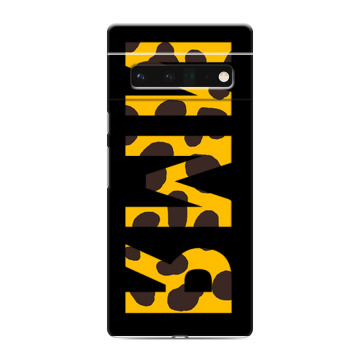 Силиконовый чехол на Google Pixel 6 Pro с принтом ИМЯ