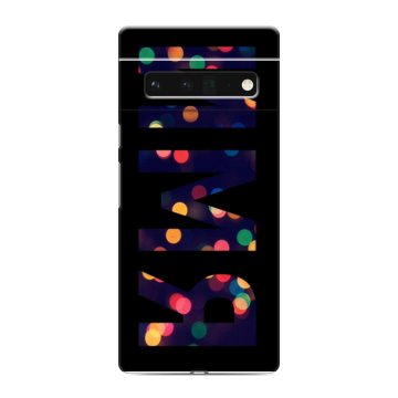 Силиконовый чехол на Google Pixel 6 Pro с принтом ИМЯ