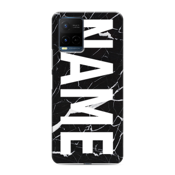 Силиконовый чехол на Vivo Y21 с принтом NAME